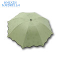 Fashion Gift Inner UV Protective Black Glue Tiny 3 Folding Promotional Umbrella Print Ads